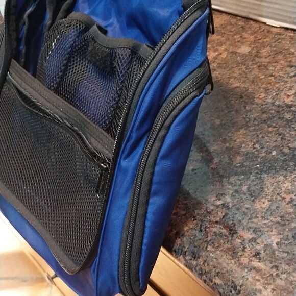 UNISEX L.L. Bean 2 Piece  Blue Travel Toiletry Bag with Hanging Hook...New witho - Picture 7 of 10